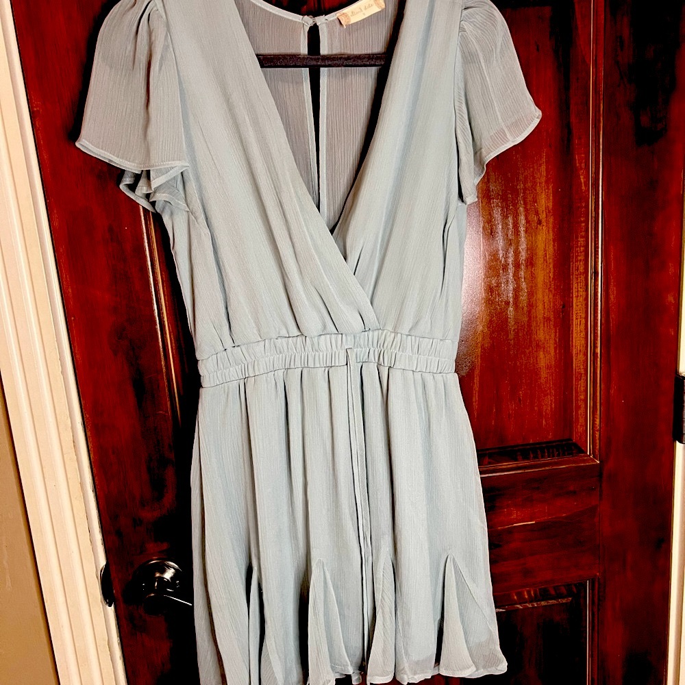 Altar'd State Light Blue Mini Dress